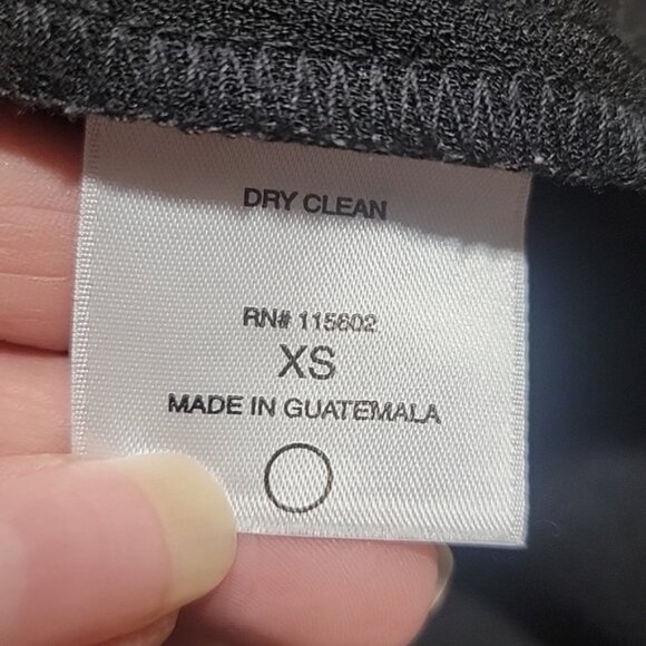 Lush Size XS Black "All In Favor" Crepe Shift Dress, V-Neck, Rounded Hem - Picture 14 of 15